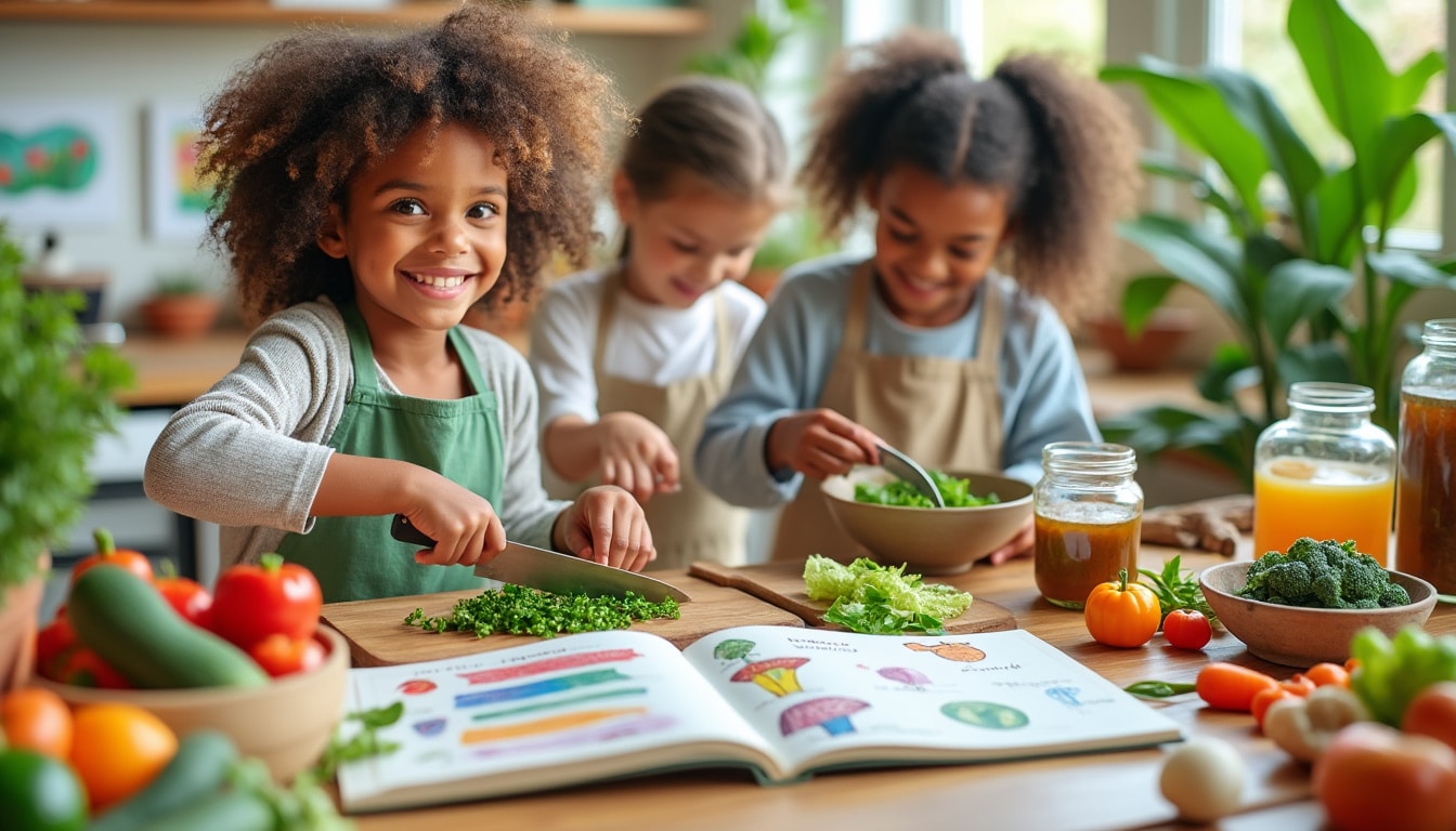 Faire participer les enfants à une cuisine zéro déchet