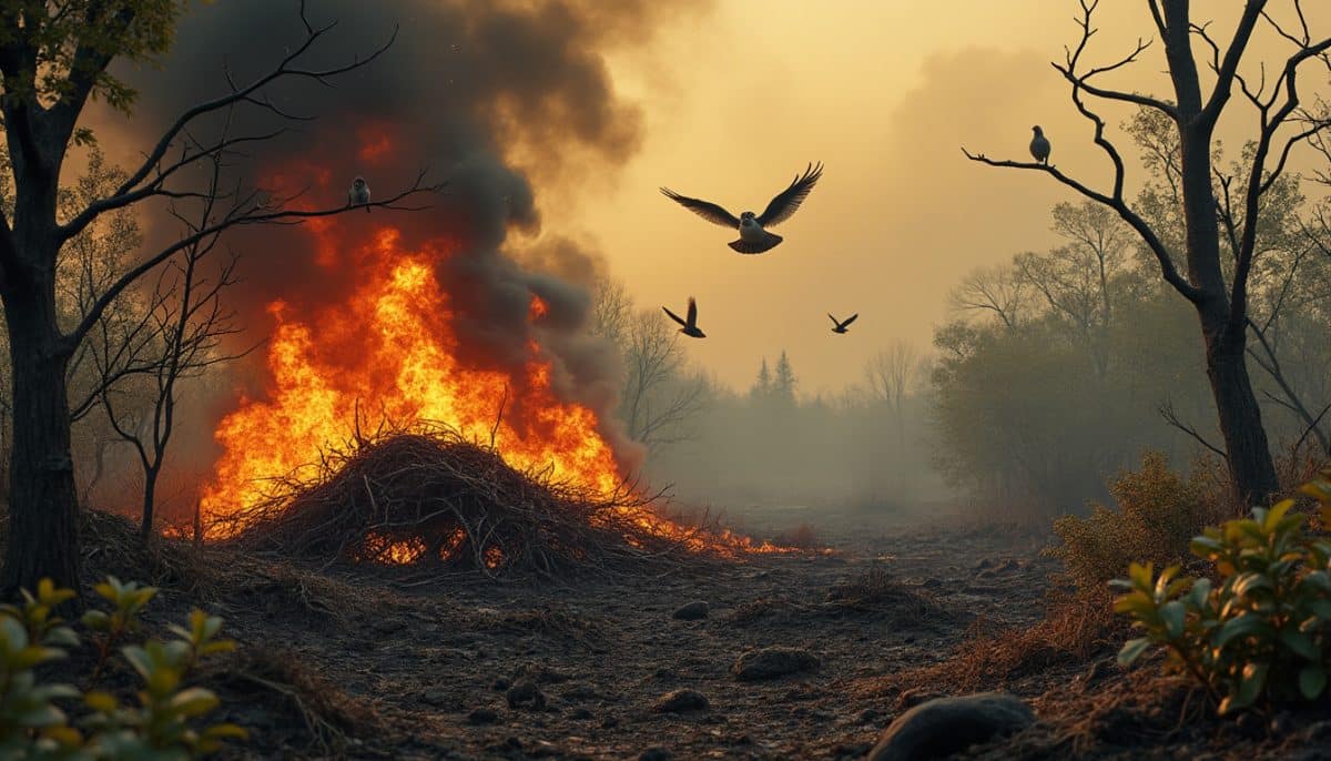 Les impacts environnementaux néfastes de la combustion des déchets verts