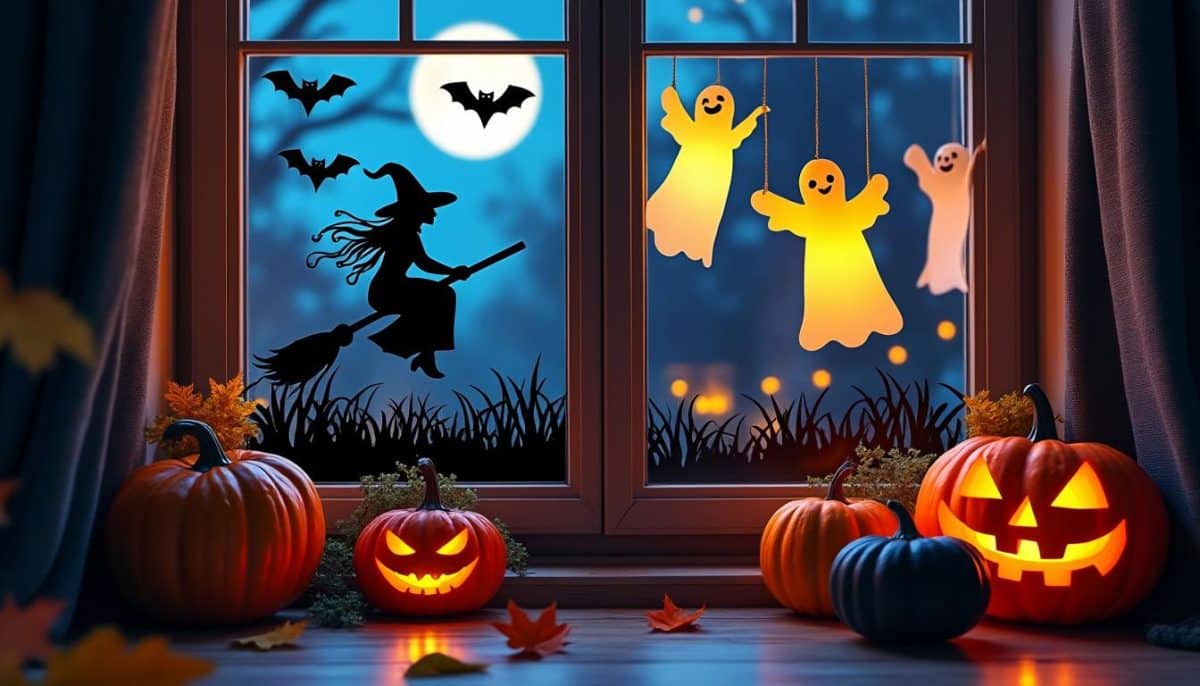 spooky windows: 3 quick halloween diy decorations you can make in 30 minutes 👻🎃🕸️