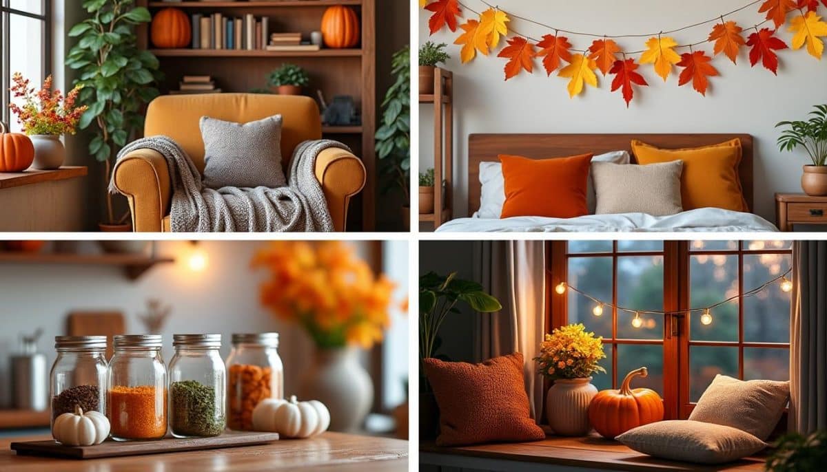 easy fall apartment hacks for renters 🍂🏠