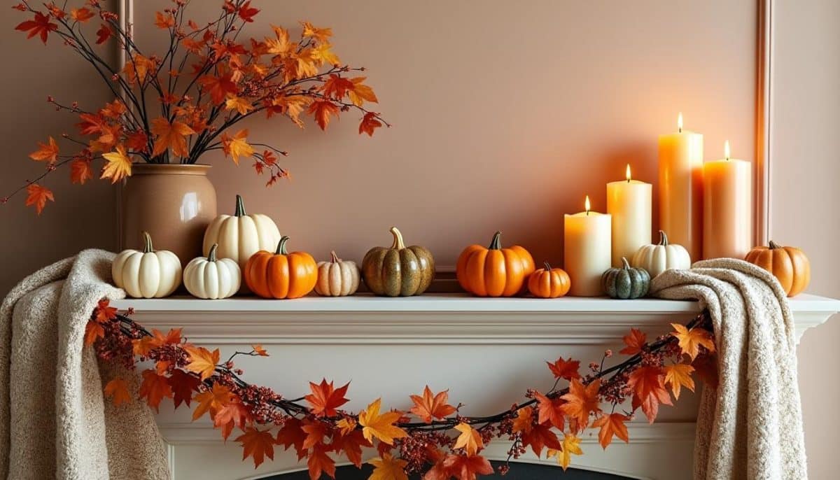 cozy up your fireplace: 4 fall mantle styling tricks 🍂🕯️