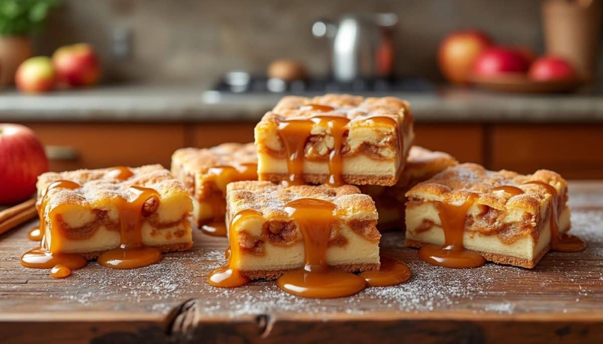 irresistible apple caramel bars you’ll want to bake again 😋🍏