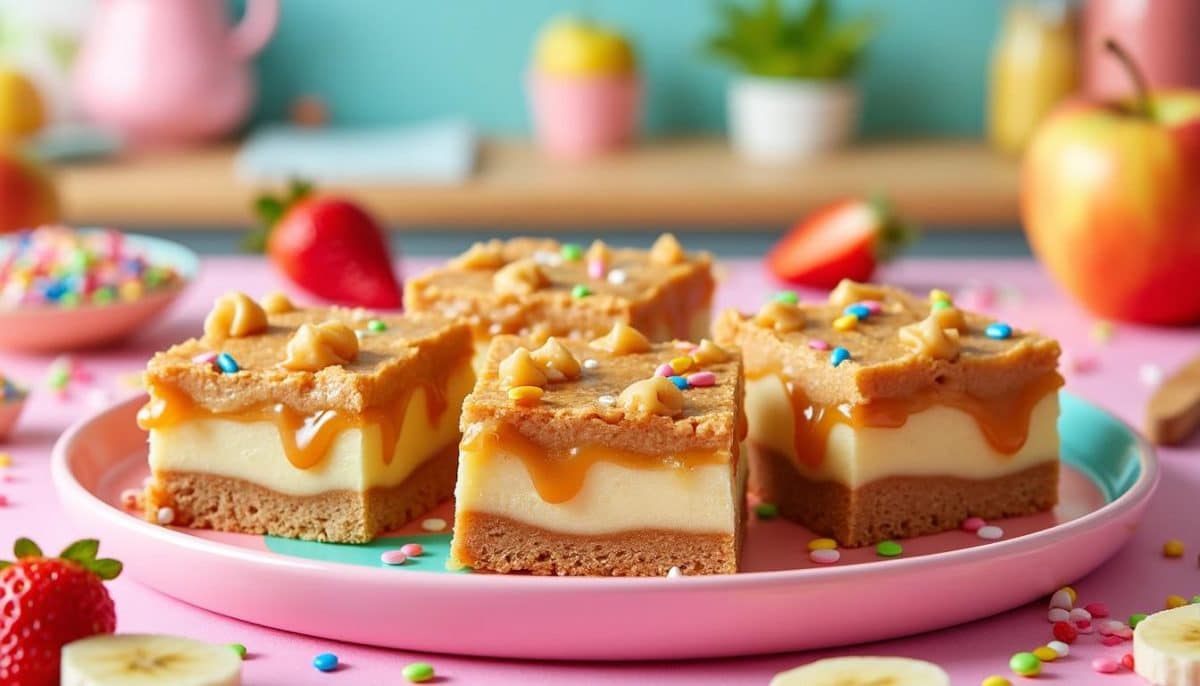 easy caramel apple bars kids adore 🍏🍫