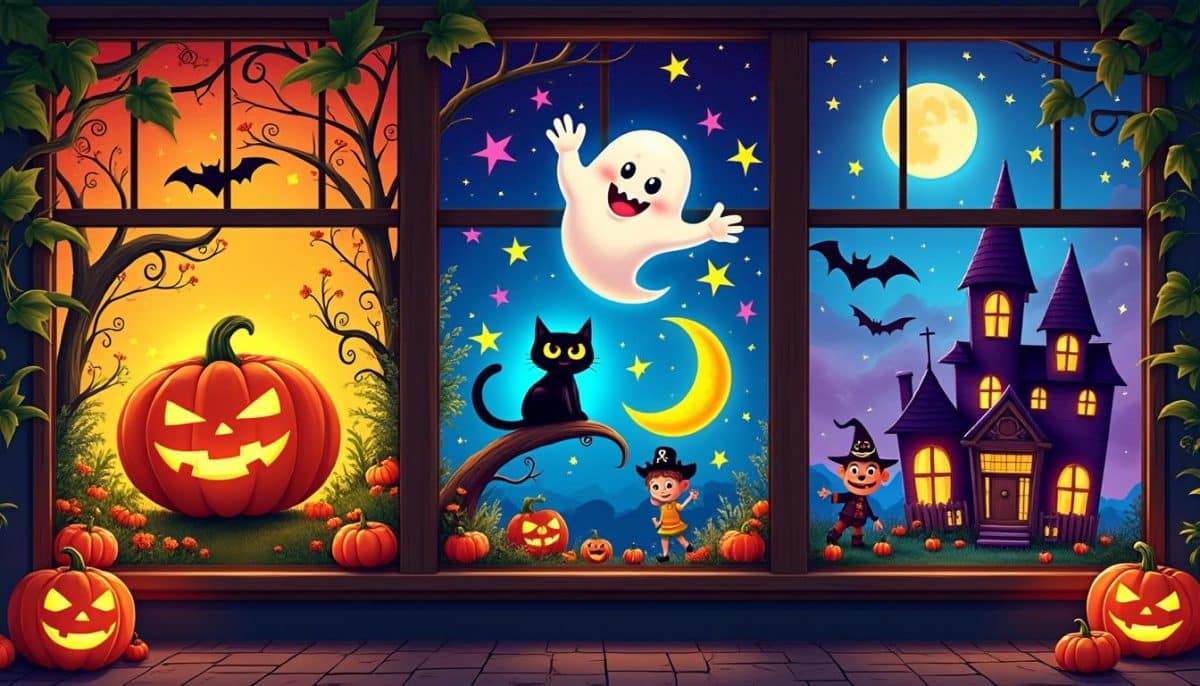 Spooky & Fun: 5 Halloween Window Painting Ideas for Kids 🎃👻