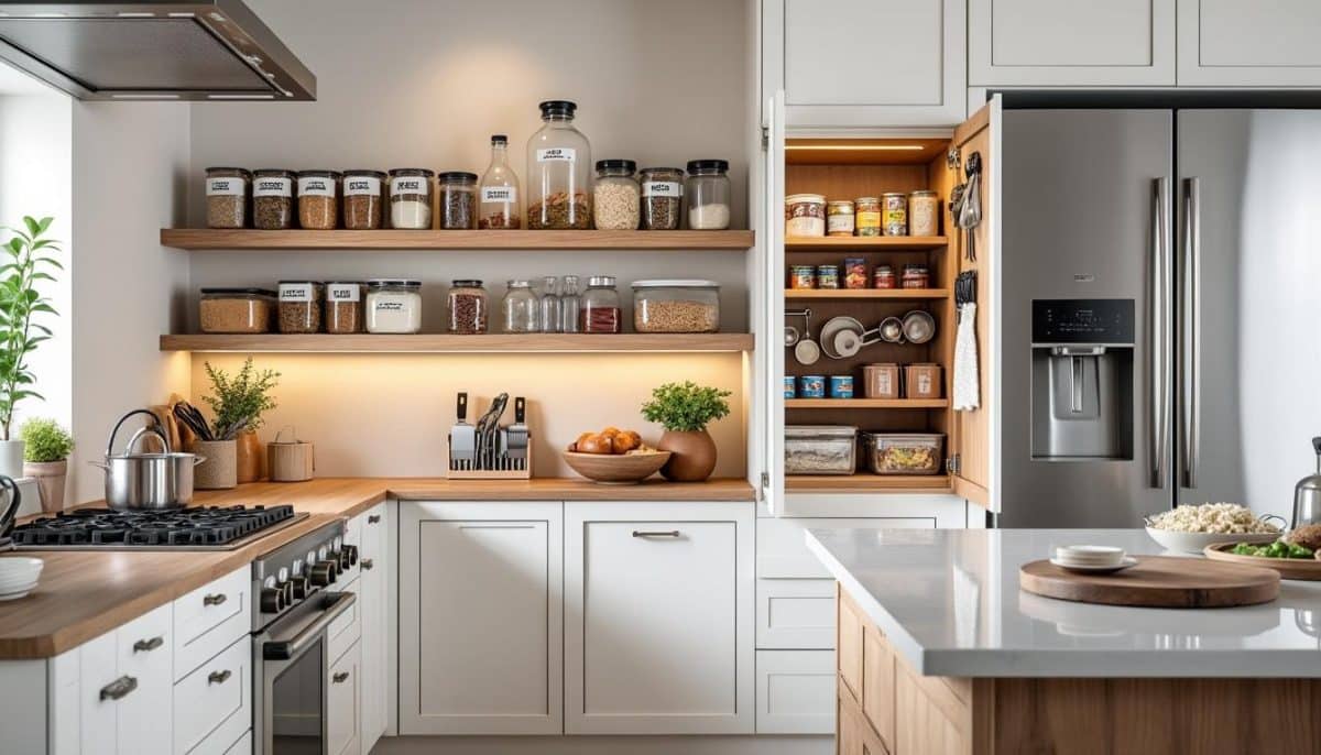 double your kitchen storage with these 5 clever ideas 🍽️🗄️