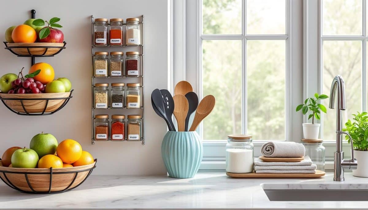 Fast & Clever Kitchen Counter Storage Hacks 🍳✨