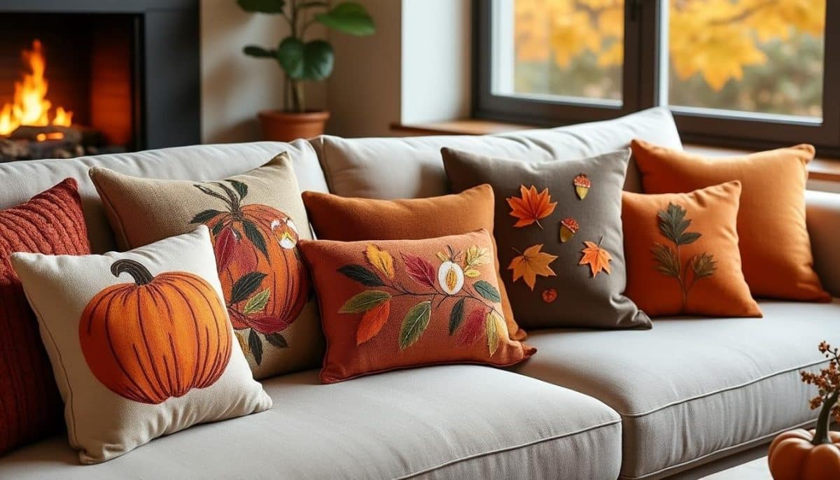 cozy up: 7 throw pillow combos for a stunning fall 🍂🛋️