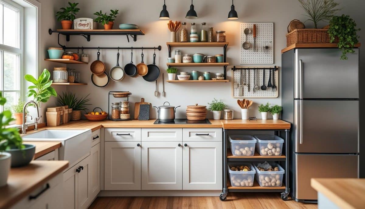 Budget-Friendly Kitchen Storage Hacks 🏠💡