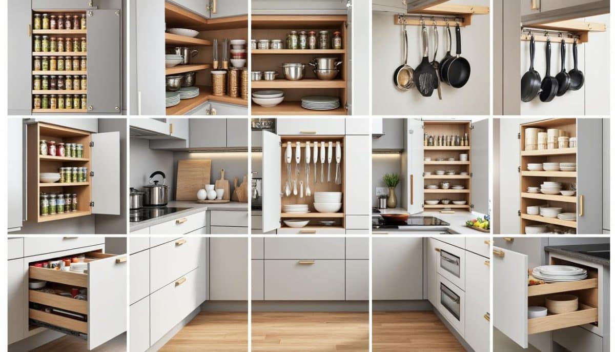 Genius Kitchen Cabinet Hacks 🗄️✨ for Maximum Storage