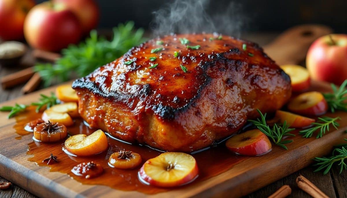 slow magic: braised pork shoulder melts in apple cider 🍎🥩