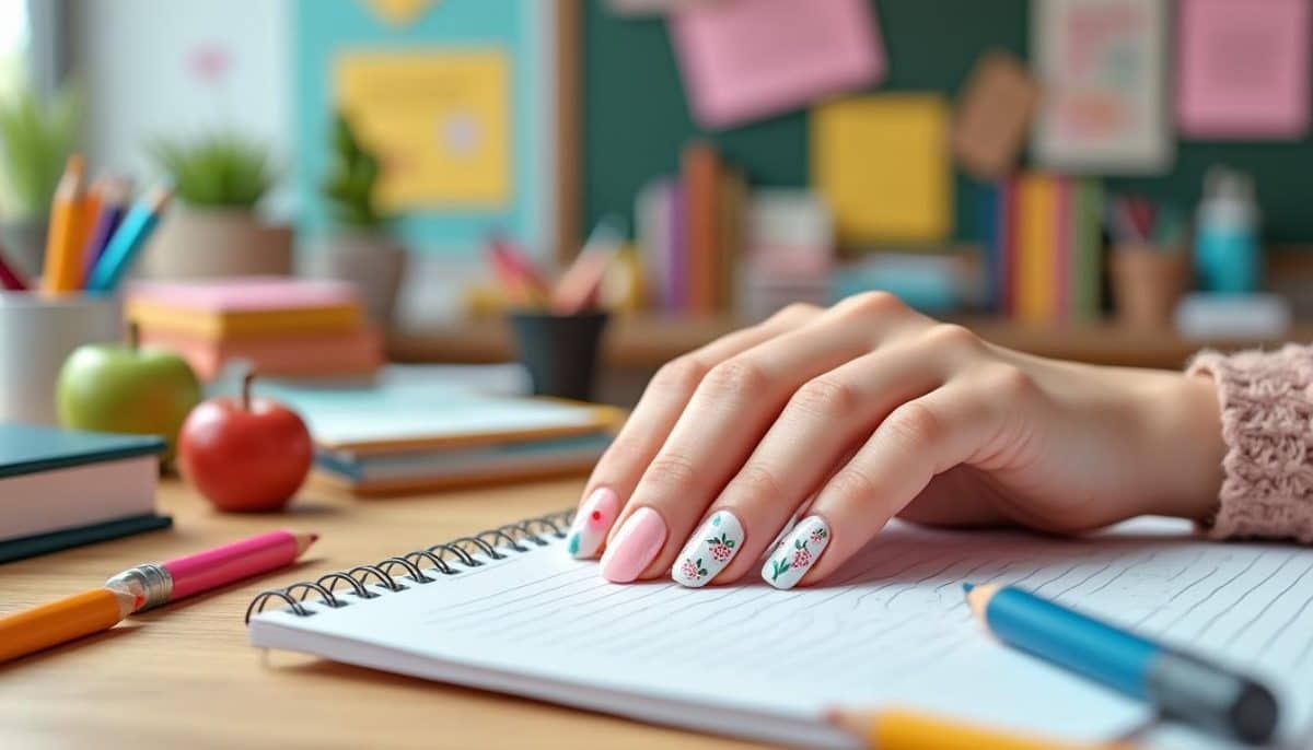 Adorable Teacher Nail Ideas for 2025 ๐โ๏ธ