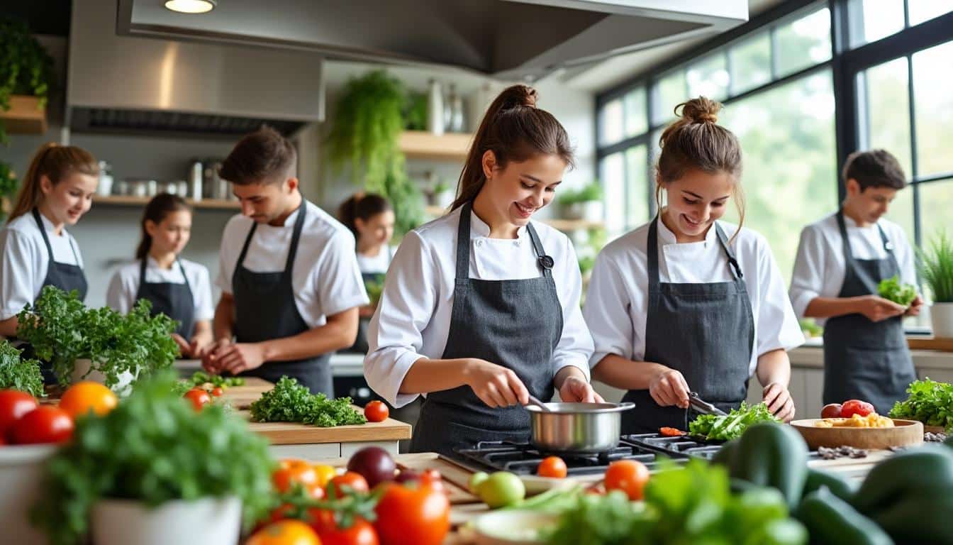 Des jeunes chefs en herbe s’engagent pour une cuisine durable