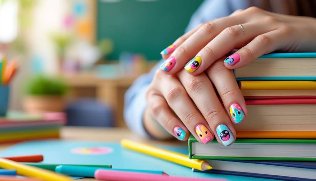 Adorable Nail Ideas for Elementary Teachers Kids Will Love ๐จโจ