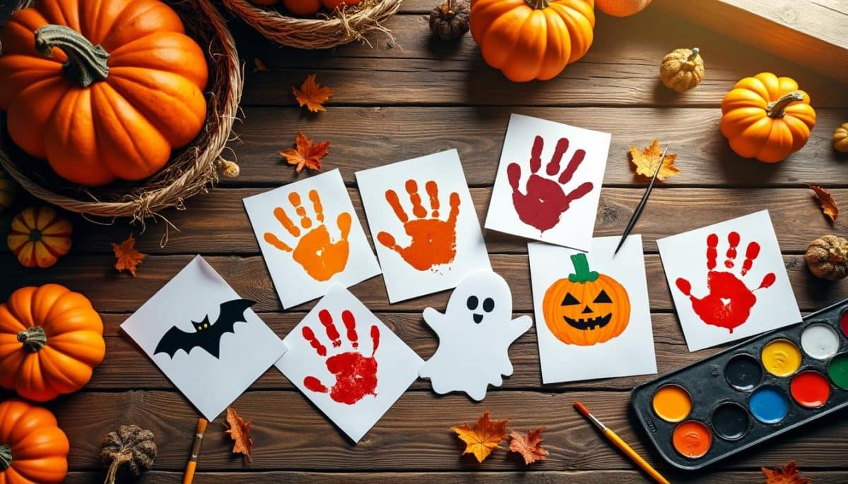 Spooky Handprint Art 🎃👻: Halloween Keepsake Ideas for Kids