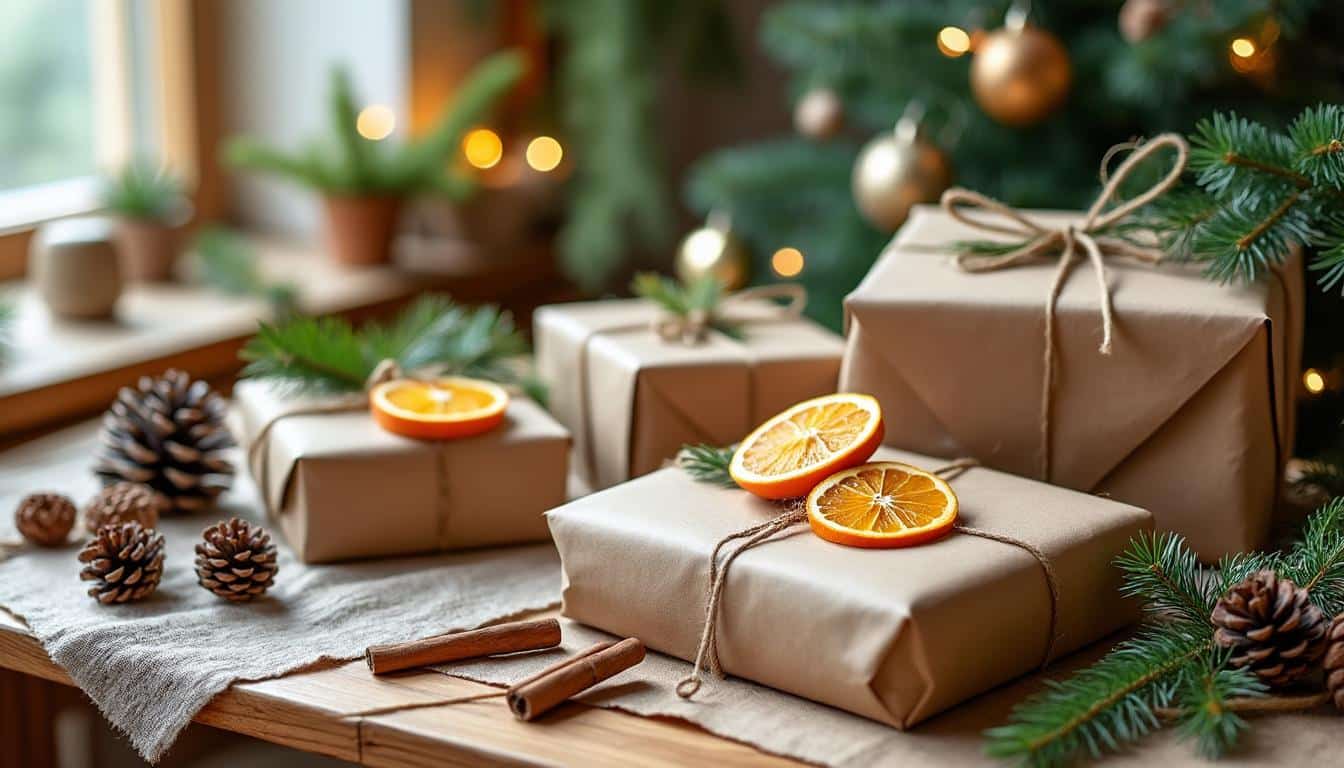 Optez pour un emballage cadeau écoresponsable : des astuces zéro déchet pour un Noël plus éthique