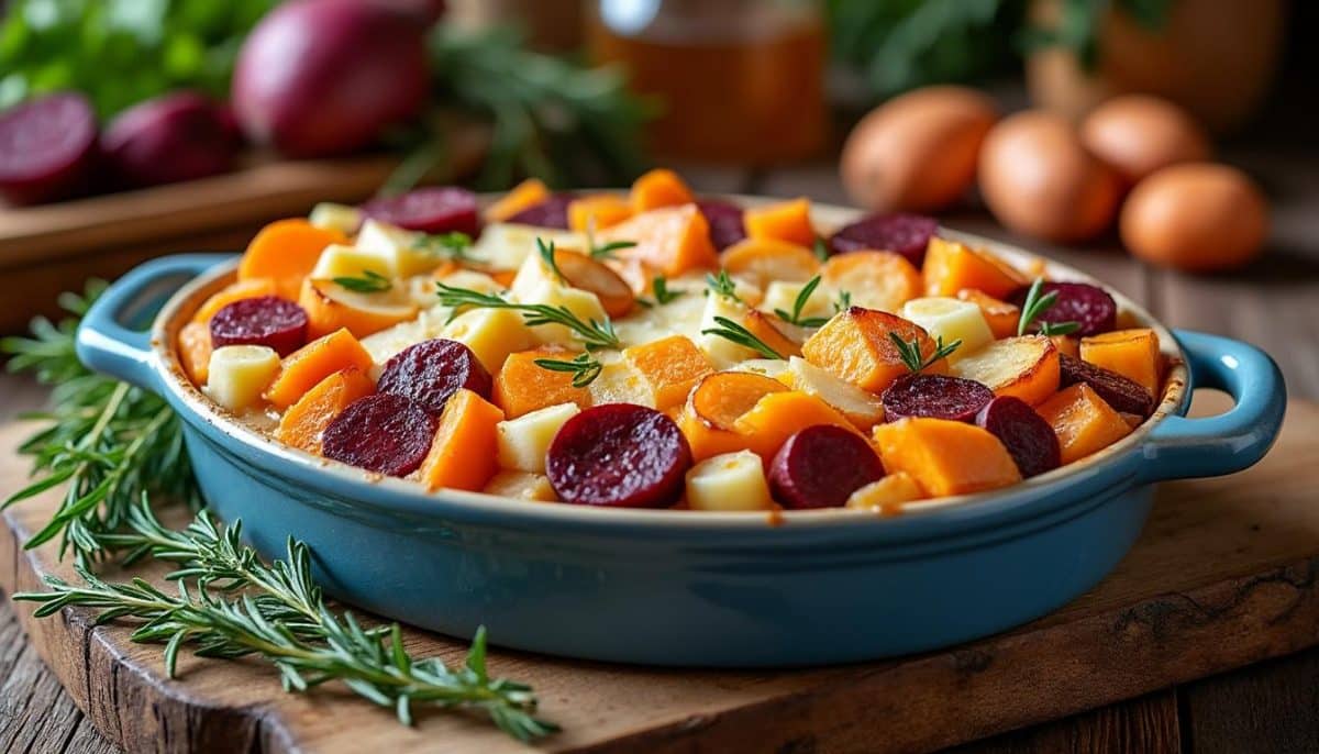 Root Veggie Gratin: A Crowd-Pleasing Showstopper 🥔🥕🥳