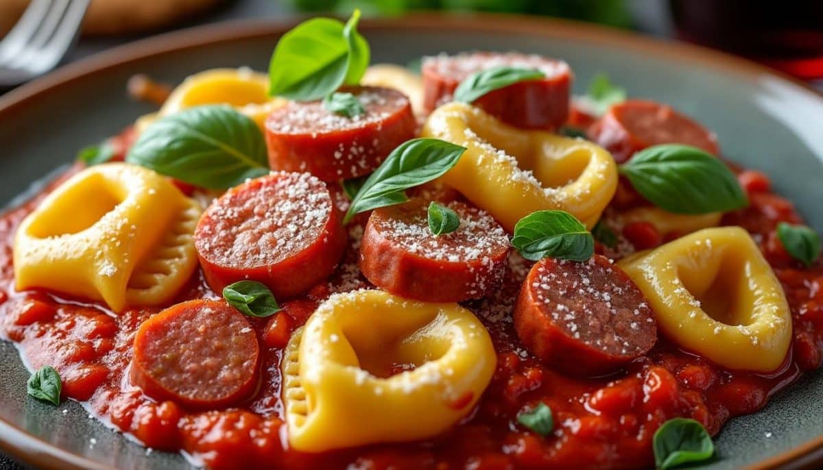 Quick & Tasty: 20-Minute Sausage Tortellini 🍝⏱️