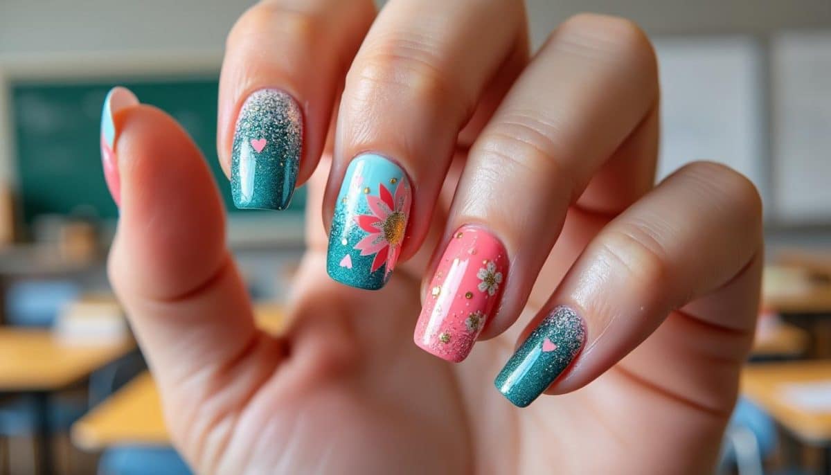 stunning short back to school nails you need to try ๐จโจ