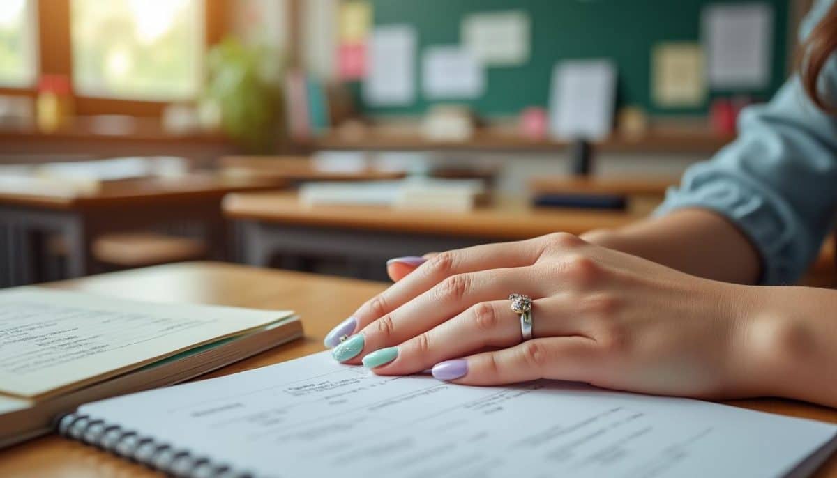 teacher nails: express your style ๐
without breaking the rules