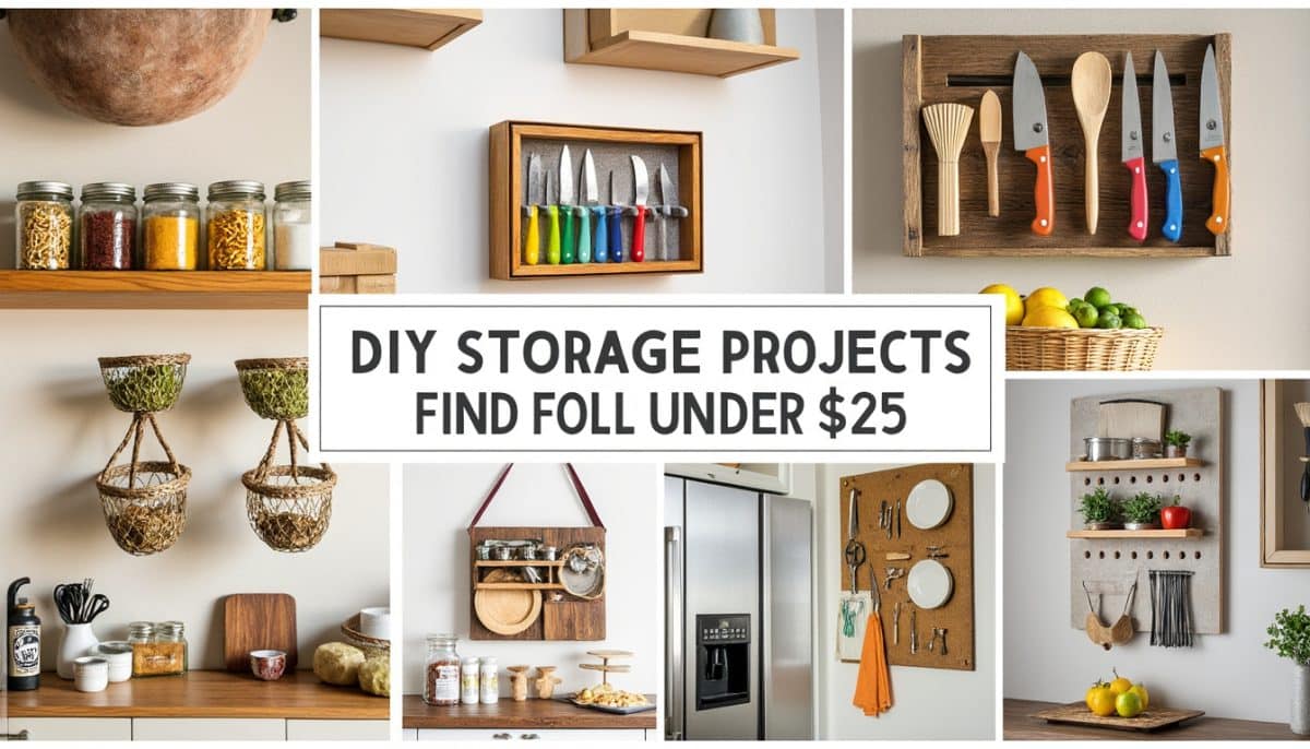 Budget-Friendly DIY Kitchen Storage Ideas Under $25 🛠️🍽️