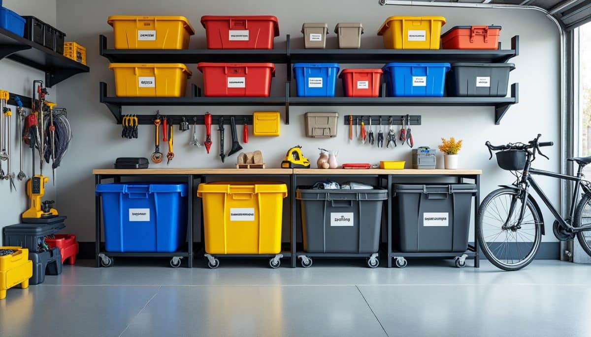 Bin Bliss: 7 Smart Garage Storage Ideas 🛠️🗃️