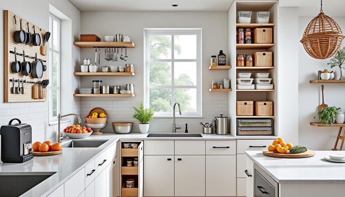 Double Your Kitchen Space: 7 Genius Storage Hacks 🍽️✨