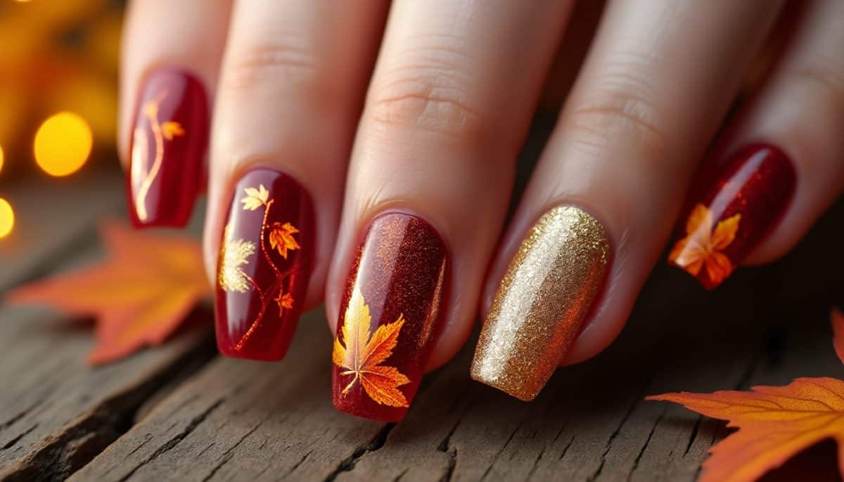 Fall in Love ๐: 9 Chic Acrylic Nail Designs for Autumn Elegance