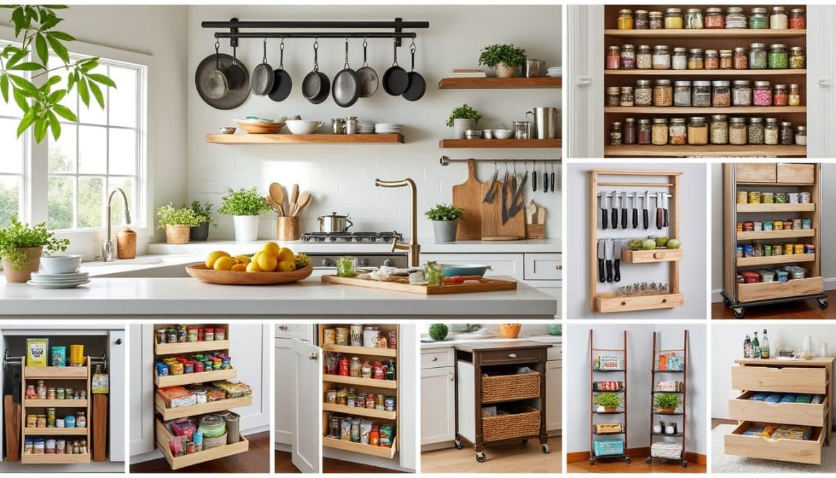 Stylish Small Kitchen Storage Hacks 🏡✨