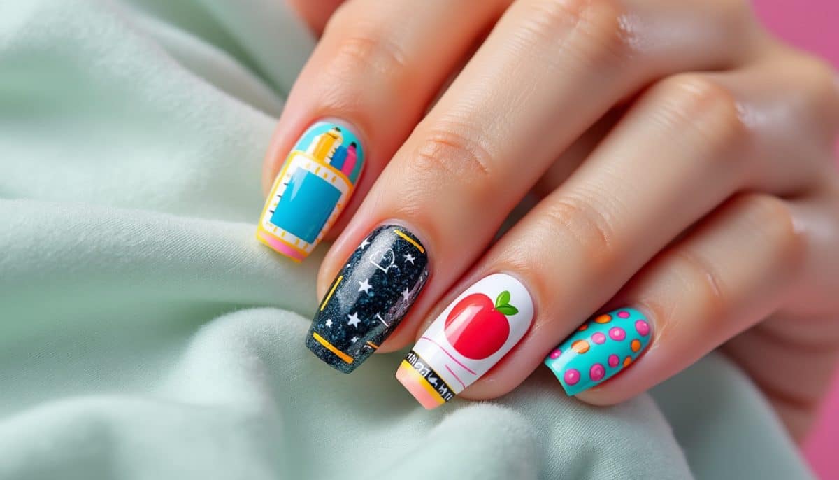 ๐ Back to School 2025: Trendy Acrylic Nail Ideas for Students ๐