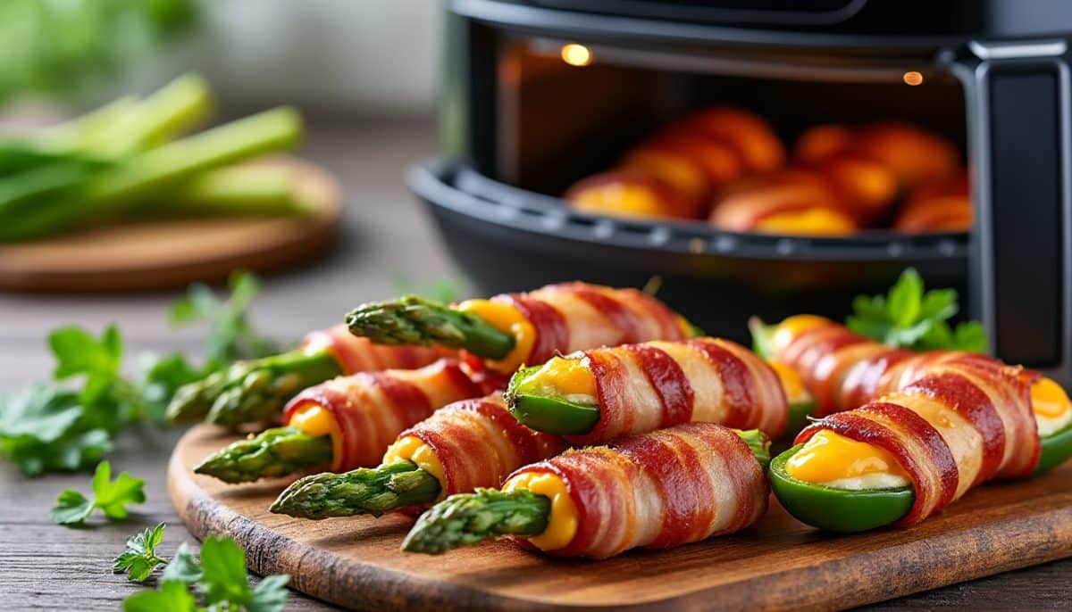Gluten-Free Bacon-Wrapped Everything: Air Fryer Edition