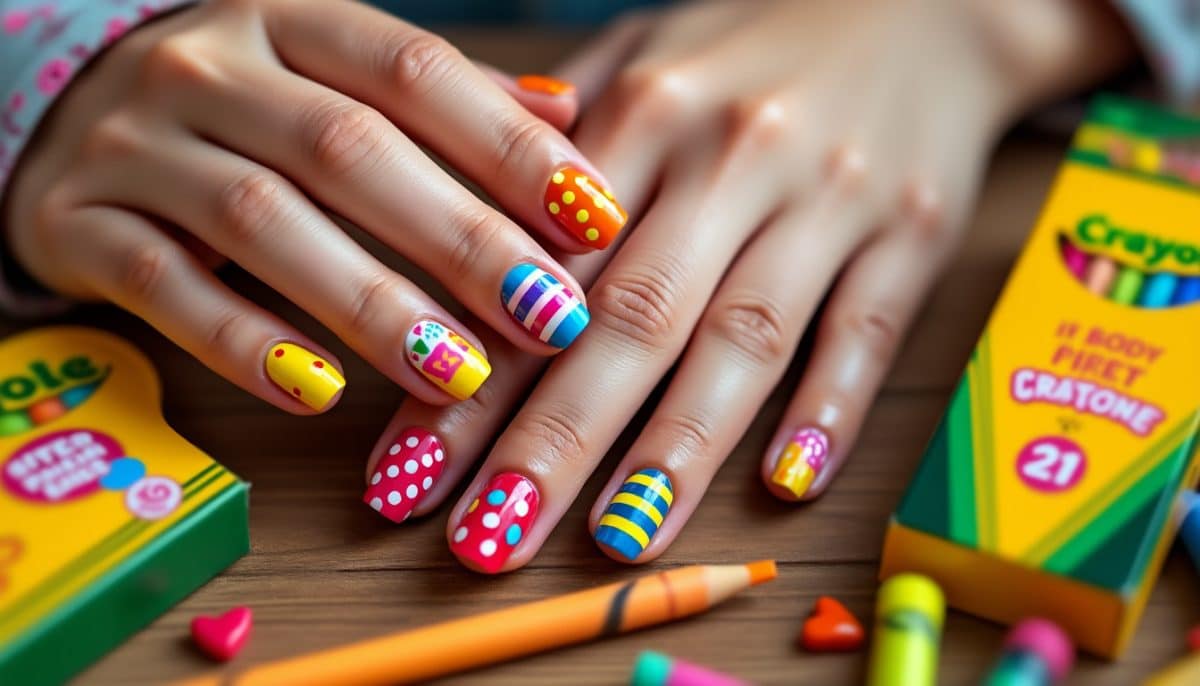 Color Your Nails: Crayola-Inspired Designs ๐จโจ