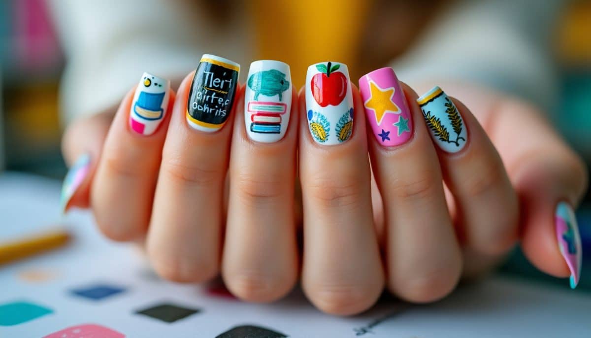 Chalkboard Chic: Creative Teacher Nail Designs to Inspire ๐โ๏ธ