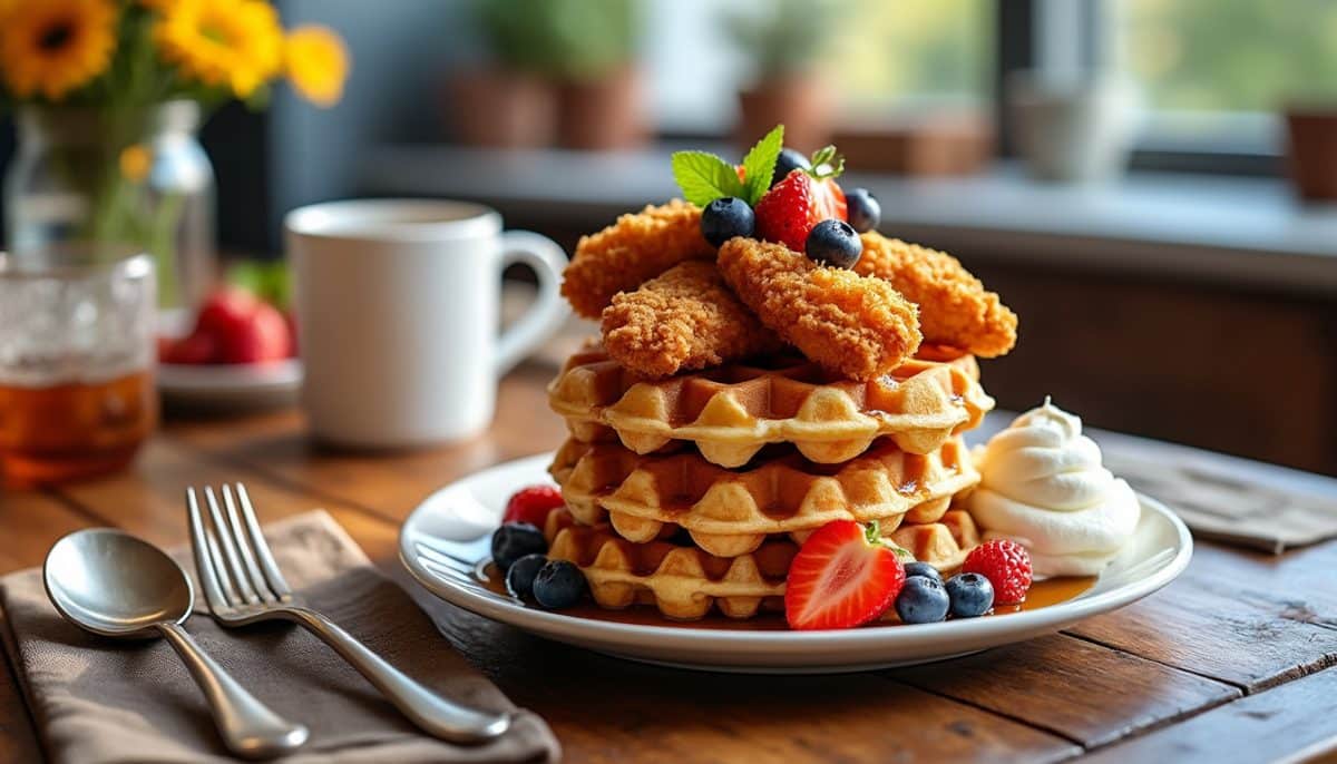 Brunch Bliss: The Ultimate Gluten-Free Chicken & Waffles