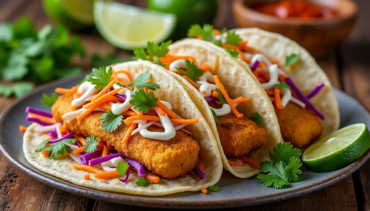 Crispy Slaw Meets Gluten-Free Fish Tacos: A Perfect Bite
