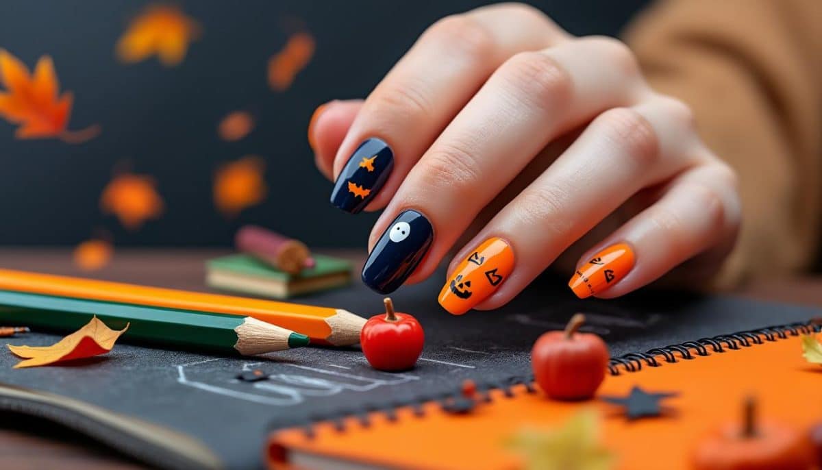 Spook to School: Easy Halloween-to-Classroom Nail Ideas ๐๐