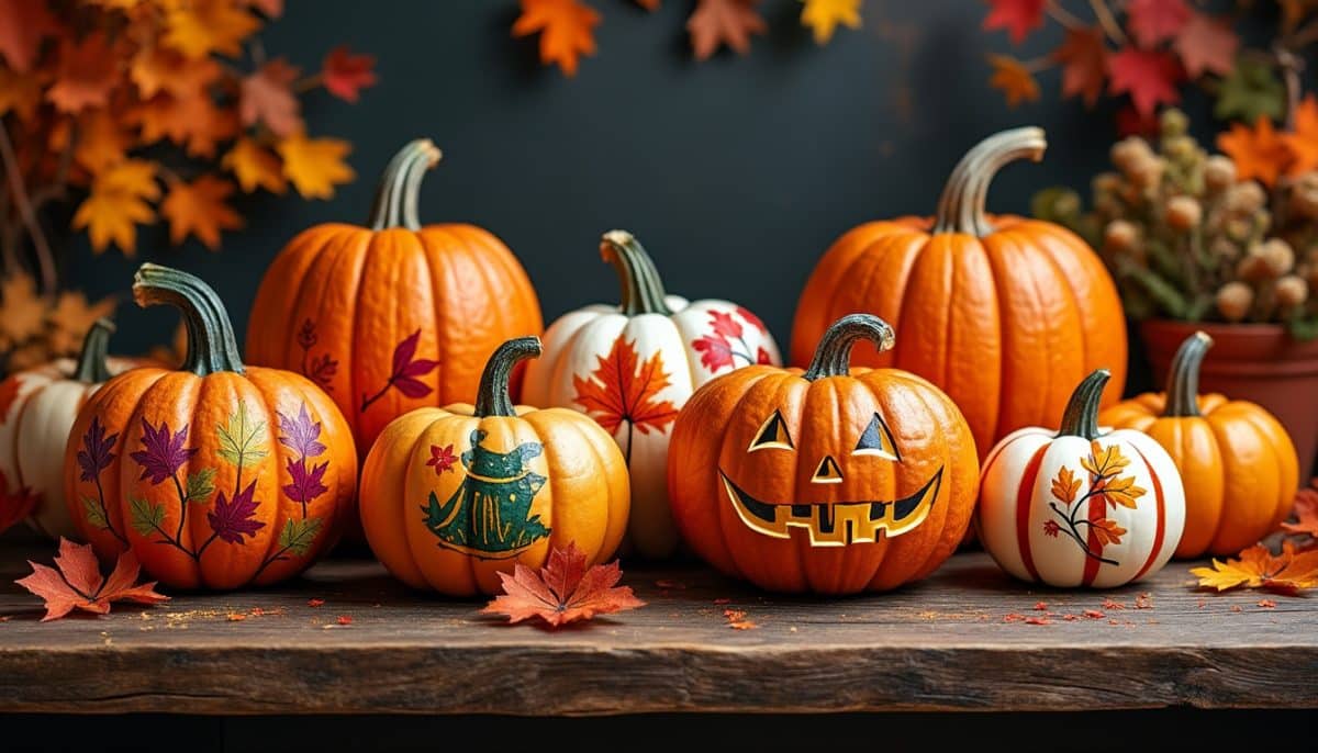 🎃 Painted Pumpkins That Shine from Halloween to Thanksgiving 🦃