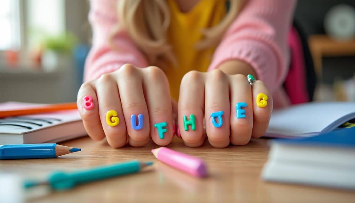 Back-to-School Nail Art: Personalize with Fun Letter Designs ๐จ๐