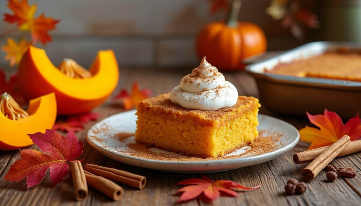 Effortless Pumpkin Dump Cake 🎃: No Skills, All Flavor!