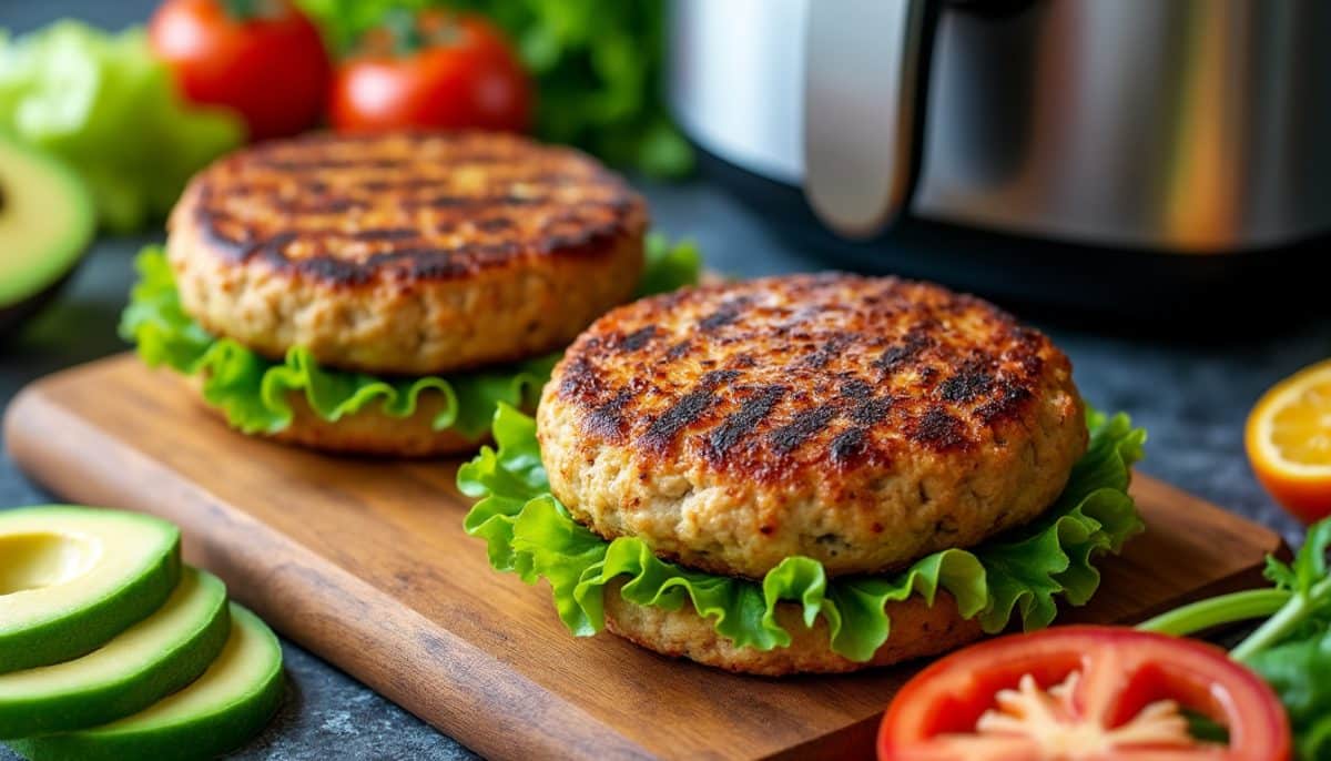 Juicy Gluten-Free Turkey Burgers in the Air Fryer: Quick & Easy Recipe