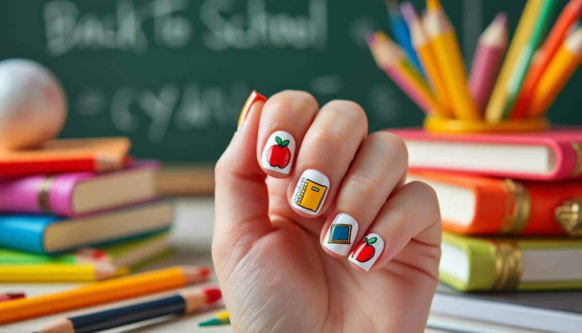 Back-to-School Nails for Teachers: โ๏ธ๐ Creative Classroom-Inspired Nail Art!