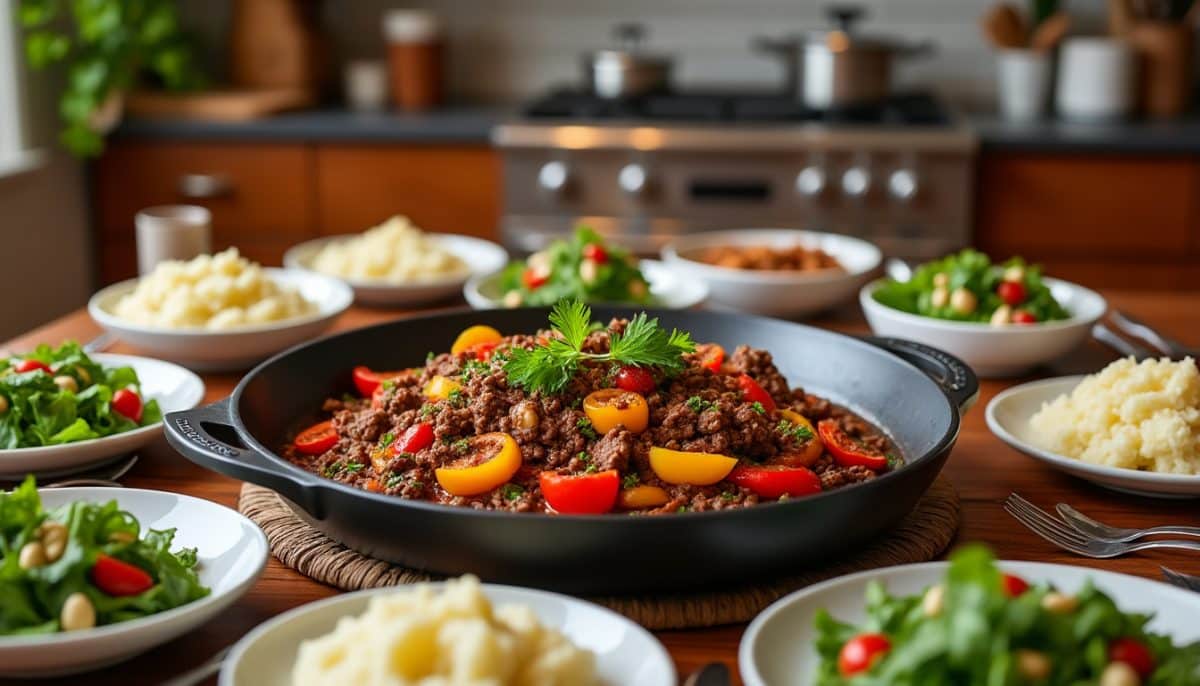 Family Feast: One-Pan Ground Beef Magic for 6 🍲👨‍👩‍👧‍👦