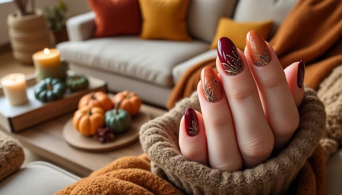 Fall Nails & Home Decor: Match Made in Cozy 🍁🏡