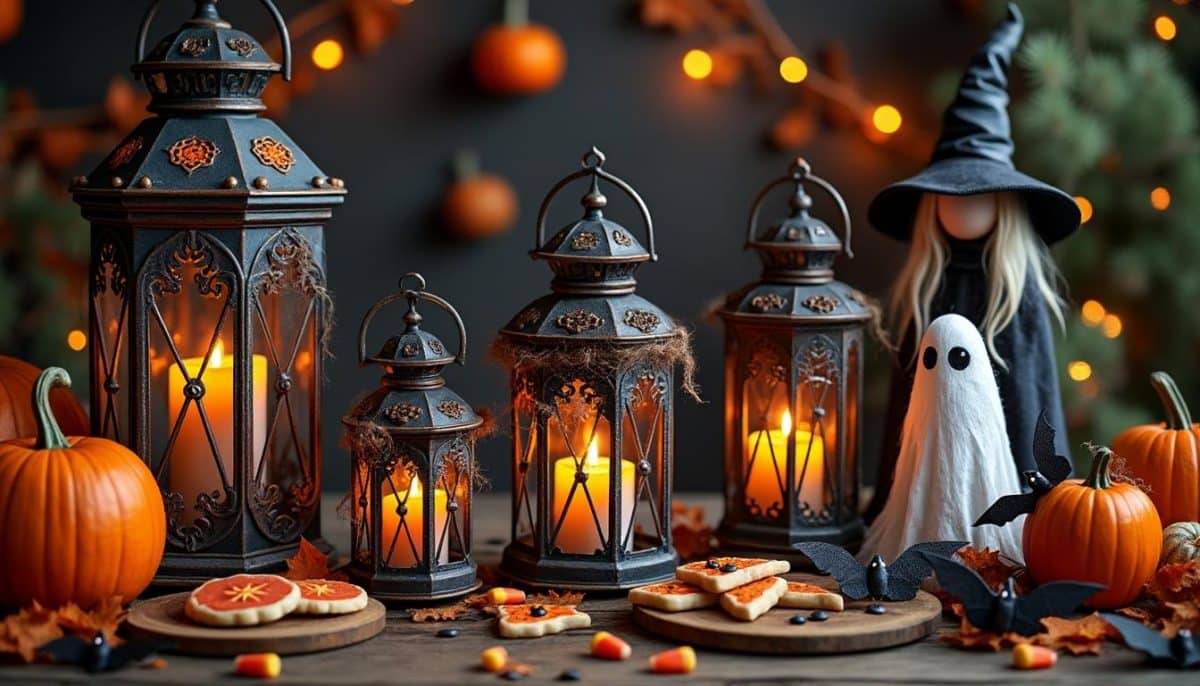 Spooky Charm: DIY Aged Metal Halloween Lanterns π―οΈπ