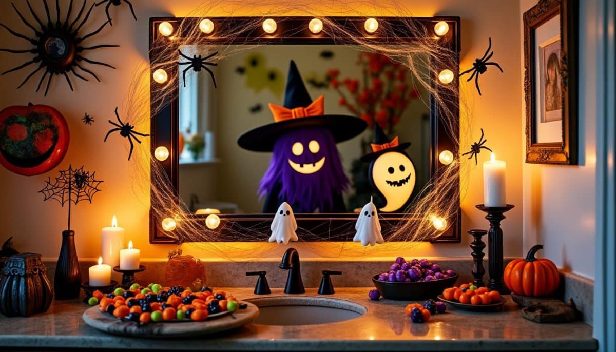 Spooky Reflections: Creative Halloween Bathroom Mirror Decor Ideas π»πͺ