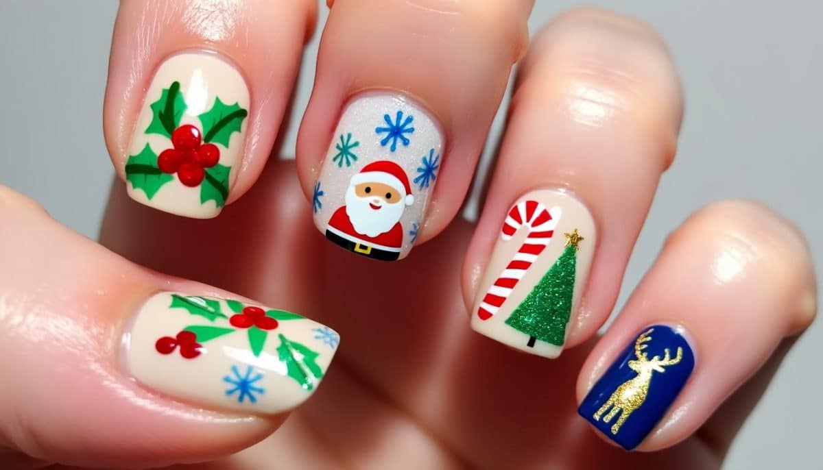 🎄 Festive Fingertips: 7 Easy Christmas Nail Designs for Short Nails ✨
