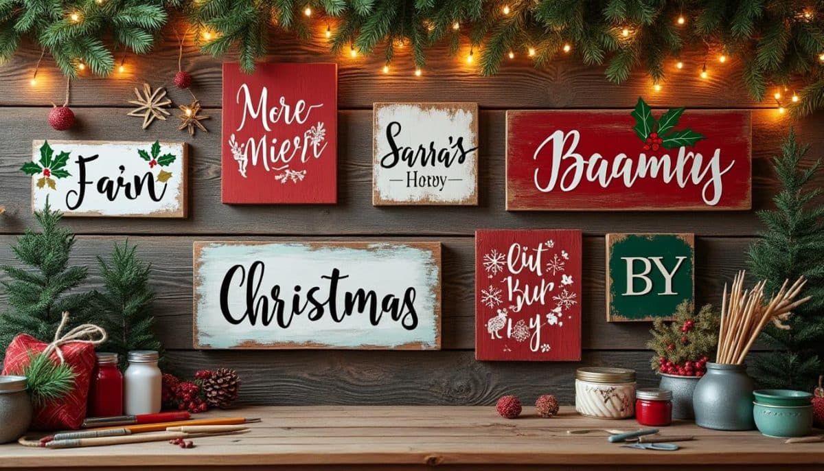 Festive Fonts: DIY Christmas Signs for Your Home 🎄✨