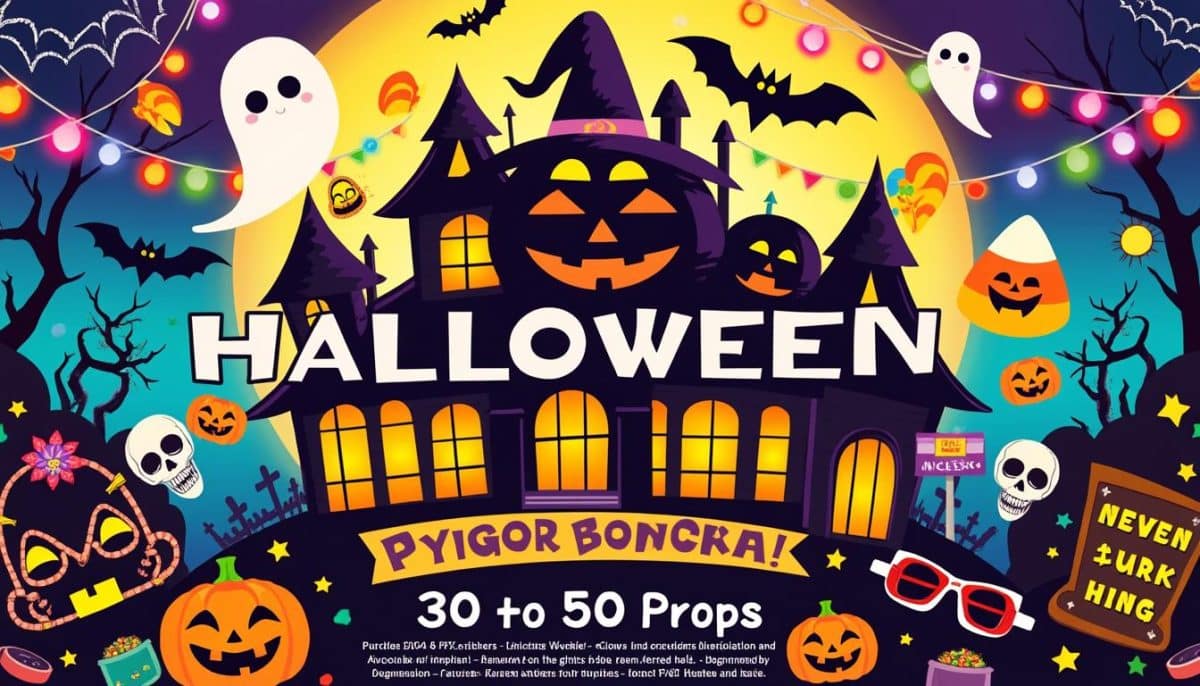 Spooktacular Fun: Complete Halloween Photo Booth Props Sets (30-50 Pieces) 🎃📸