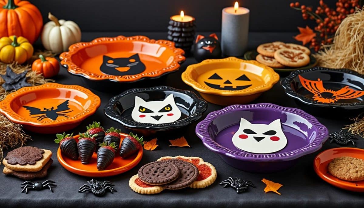 Spooky & Stylish: ππ» Decorative Ceramic Halloween Pie Dishes for Festive Baking