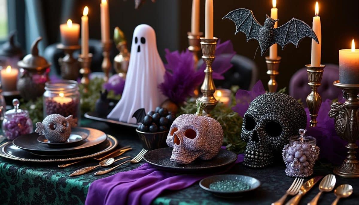Sparkle & Spook: Fake Diamond Halloween Table Decor Ideas ππ