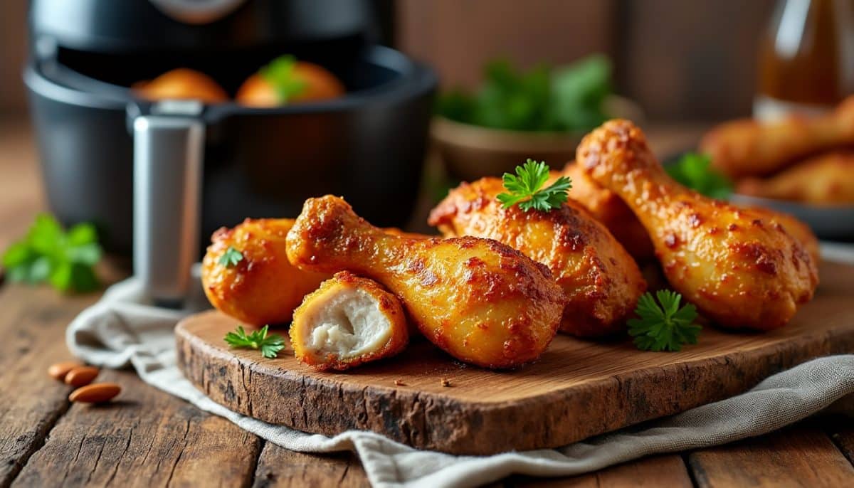 Crispy Gluten-Free Air Fryer Drumsticks That Fall Off the Bone